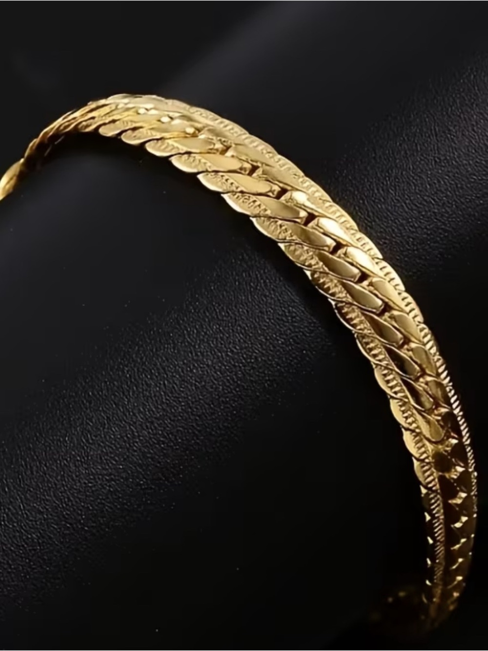 18K Gold Plated Braided Unisex Bracelet